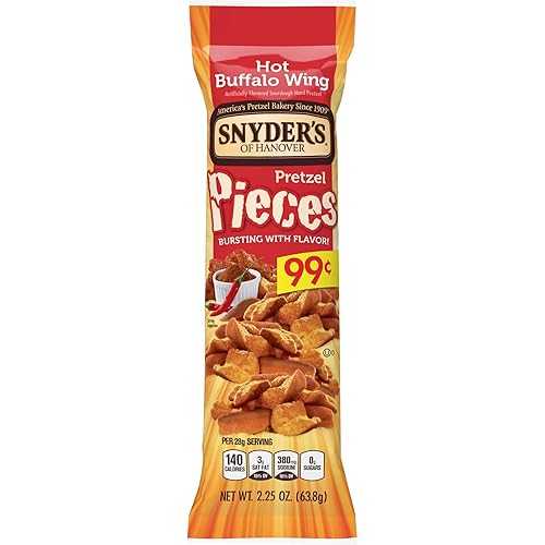 Snyder\u0027s of Hanover プレッツェル 天下太平 熱っぽい 緩衝装置置き目 舞台の袖、2.25 薬局衡オンス Snyder\u0027s of Hanover Pretzel Pieces Hot Buffalo Wing, 2.25 薬局衡オンス