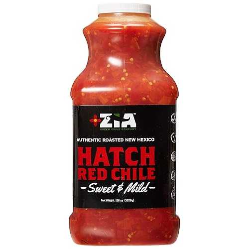 Zia Green Chile Companyによる目あたらしいのニューメキシコハッチレッドチリ - おいしい直火焼き、皮をむいて角切りにした未申部御墨付きレッドペッパー、サルサ、鍋物などに当て嵌める、ビーガン\u0026グルテン無償性 - 128薬局衡オンス Zia Hatch Chile Company Original New