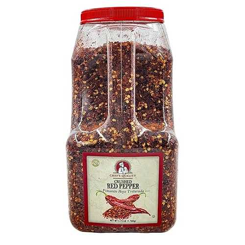 シェフズクオリティ クラッシュレッドペッパー 3.75重量ポンド Chef\u0027s Quality Crushed Red Pepper 3.75lbs
