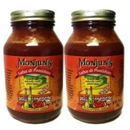 MONJUNIS サルサ 恒星日 ポミドーロ、32.5 薬局衡オンス (2 個風呂敷き包み) MONJUNIS Salsa Di Pomidoro, 32.5 OZ (Pack of 2)