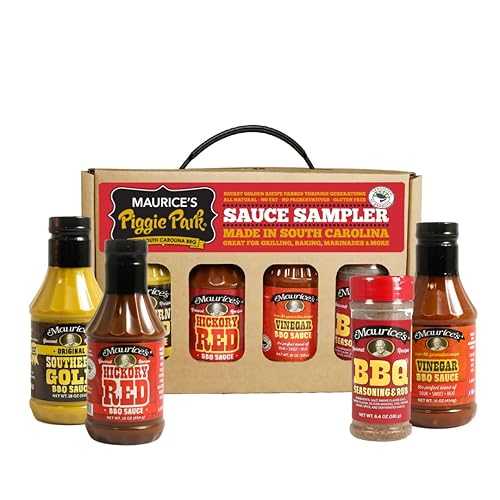 モーリス サザン ゴールド BBQ 出どころ サンプラー Maurice\u0027s Barbeque Grill Variety Set - Southern Gold BBQ Sauce, Barbeque Seasoning \u0026 Rub, Vinegar BBQ Sauce \u0026 Hickory Red Barbecue