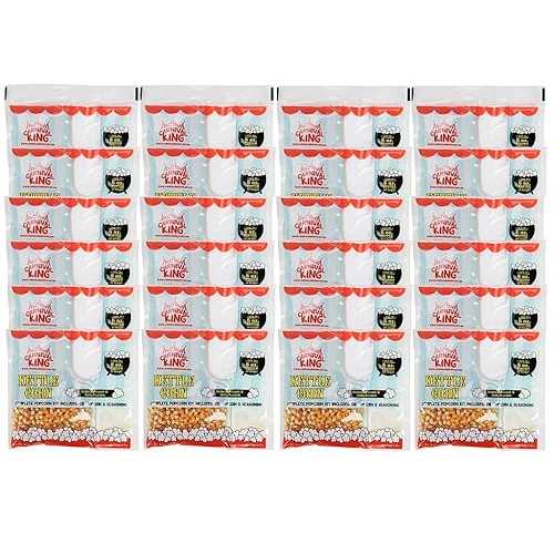 King オールインワン 湯沸かし 玉蜀黍 ポップコーン 一揃いの道具 6.1 薬局衡オンス用 ポッパー - 24 入れもの C King King All-In-One Kettle Corn Popcorn Kit for 6.1 薬局衡オンス. Popper - 24 Case