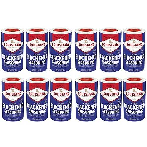 Louisiana Fish Fry Products Louisiana Fish Fry - Blackened Seasoning (Pack of 12) Classic Flavor, Paprika, Garlic, Onion, and Other Spices Come Together for a Classic Blackened Louisiana Flavor