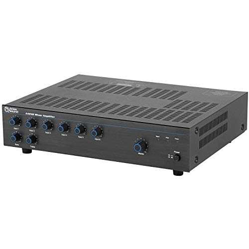 Atlas Sound AA240 ミキサーアンプリファイアー 240 ワット 6 通信路ブリッジ回路 IN OUT 電気回路 5 マイクロホン伝達ルートインプット Atlas Sound AA240 Mixer Amplifier 240 Watt 6 Channel Bridge IN OUT Circuit 5 Mic Line Input