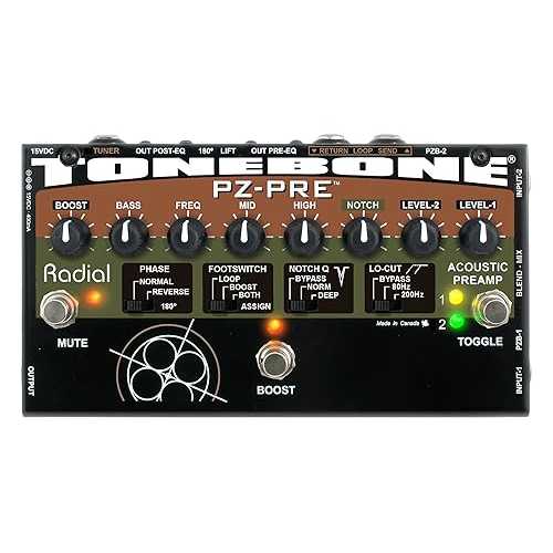 Radial Tonebone PZ-Pre アコースティック プリアンプ Radial Tonebone PZ-Pre Acoustic Preamp