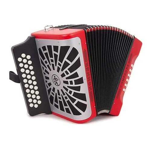Hohner COER EAD EAD Mi 31 Button MM Compadre Button 手風琴 (赤いこと) Hohner Compadre EAD Accordion (Red) with Gig Bag