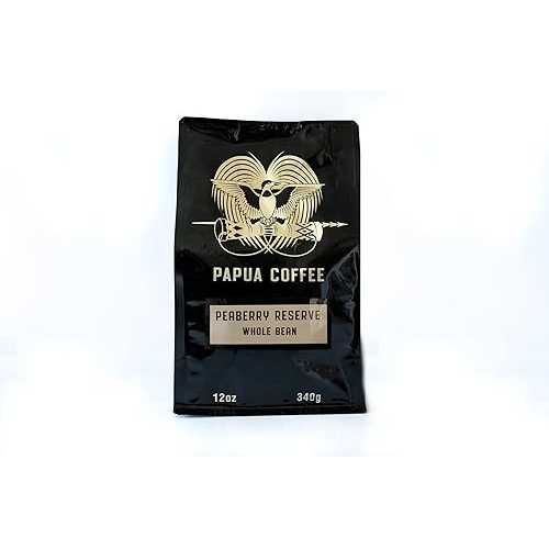Papua by Food Alchemy Papua Whole Bean Peaberry Coffee (12薬局衡オンス)