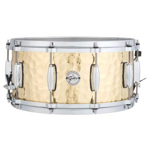 Gretsch Drums 盛りだくさん範囲 つづき物 S1-6514-BRH 6.5x14 in ハンマードブラス スネアドラム Gretsch Drums Full Range Series S1-6514-BRH 6.5x14\