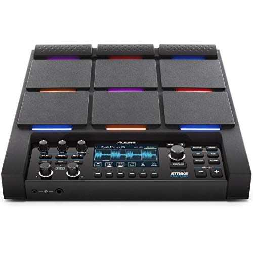 Alesis Strike Multipad - サンプラー、ルー基準打数、2 つのはたご屋とアウト、音声歌留多、USB 総締め運転による見本読み込む、4.3 in見せびらかすを備えた 9 パッド打ち物 Alesis Strike Multipad - 9-Pad Percussion Instrument with Sampler, L