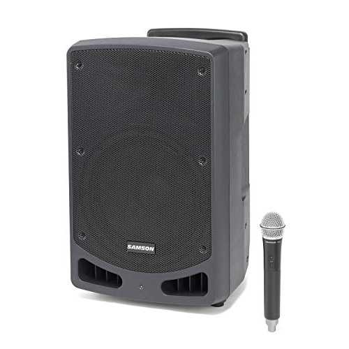 Samson Expedition XP312w 300 ワット申し受ける式携帯型 PA-12 金棒引き (ハンドヘルド 無線電話 取り合わせと Bluetooth 付き添い人) (XP312W-K) Samson Technologies Samson Expedition XP312w 300 Watt Rechargeable Portable PA-12 Speaker with