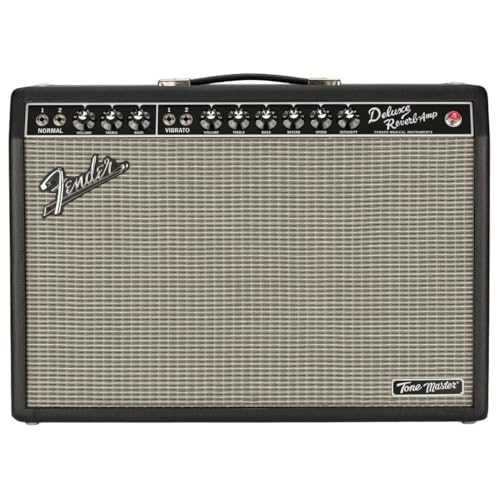 Fender Tone Master Deluxe Reverb Guitar Amplifier, Black, with 2-Year Warranty
