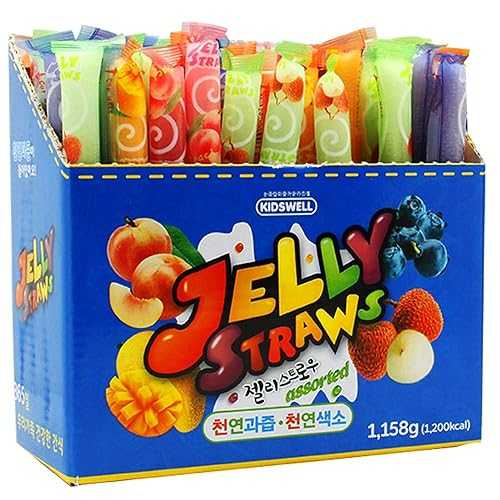 キッズウェル ゼラチン麦わら 19.3g×60本 Kidswell Jelly Straw 19.3g x 60pcs
