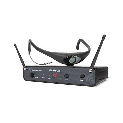 Samson AirLine 88x AH8 相応うネス 無線電話 取り合わせ (K 周波数帯域) Samson Technologies Samson AirLine 88x AH8 Fitness Wireless System (K-Band)