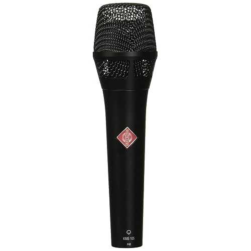 Neumann KMS 105 MT コンデンサーマイクロホン、スーパーカーディオッド、引っ敷き黒いこと Neumann KMS 105 MT Condenser Microphone, Super-Cardiod,Matte Black