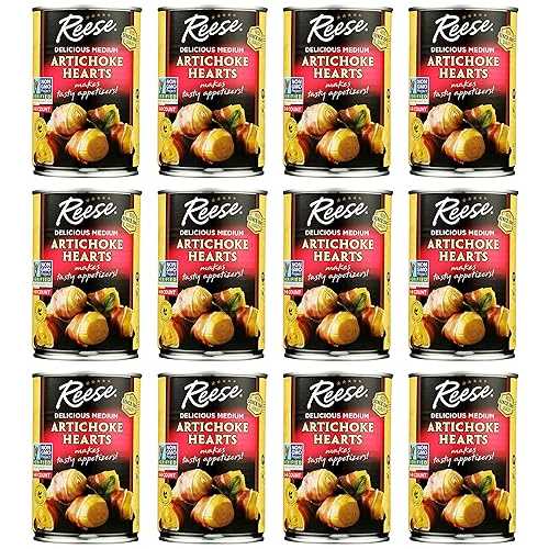 借り上げる アーティチョーク ハーツ 6~8、14 薬局衡オンス缶 (12 個風呂敷き包み) Reese Medium Artichoke Hearts Non GMO, 14 Ounce (Pack of 12)