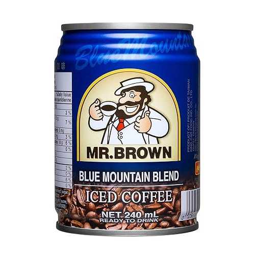 Mr. Brown Iced Coffee, Blue Mountain Style, 8.12-Ounce (Pack of 24)