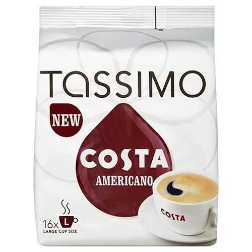 タッシモ コスタ アメリカーノ 2X16 T レコード盤 2 枚容器に並べる Tassimo Costa Americano Pack Of 2 2X16 T-Discs