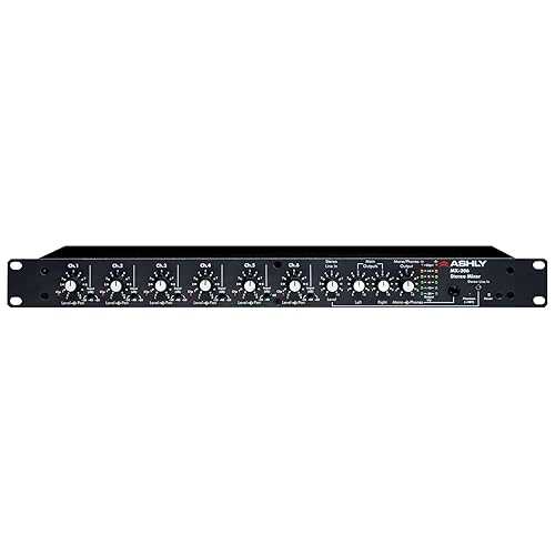 Ashly MX-206 1RU Rack-mountable 6-input Stereo Microphone Mixer