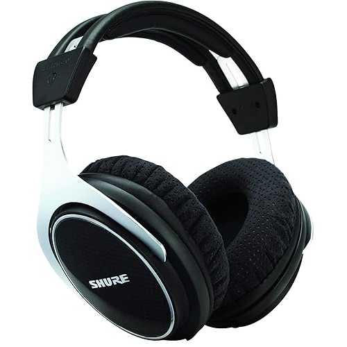 Shure SRH1540 Premium Closed-Back Headphones with 40粍 Neodymium Drivers for Clear Highs and Extended Bass, Built for Professional Audio/Sound Engineers, Musicians and Audiophiles (SRH1540)
