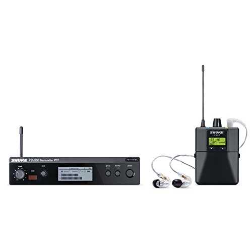 Shure P3TRA215CL PSM300 無線電話 ステレオ 個人的 管する 取り合わせ、SE215-CL イヤ電話機付き添い人、H20 Shure P3TRA215CL PSM300 Wireless Stereo Personal Monitor System with SE215-CL Earphones, H20