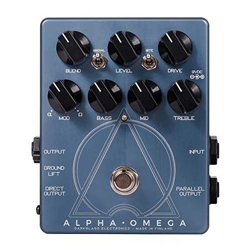 Darkglass Electronics Darkglass Alpha Omega 軍事基地 プリアンプおよび大層らしい運転 (AO) Darkglass Electronics Darkglass Alpha Omega Bass Pre-Amp and Overdrive (AO)