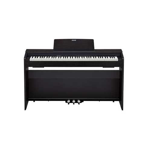 カシオ デジタルホームピアノ PX-870 BK Privia 黒いこと Casio Privia PX-870 88-Key Weighted Console Digital Piano / Tri-Sensor II Scaled Hammer Action Keys / Elegant Design / Powerful 40W 4-Speaker Sound, Concert Play, USB-M