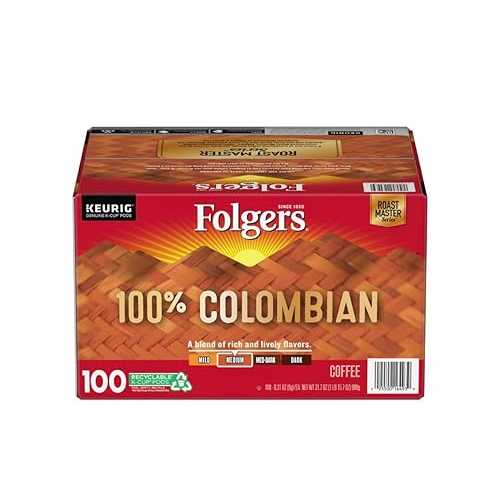 フォルジャーズ 古典派音楽 焙ずる 珈琲 (100 K 優勝杯) Folgers Classic Roast Coffee (100 K-Cups)