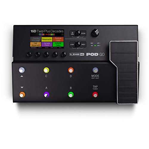 Line 6 POD Go ギター マルチ効果 ペダル、黒いこと Line 6 POD Go Guitar Multi-Effects Pedal, Black