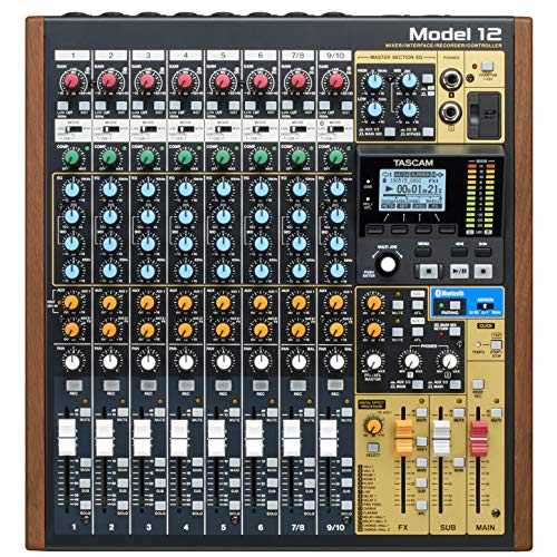 Tascam ひな形 12 オールインワン デジタル マルチ貨物自動車 リコーダー Tascam Model 12 All-インチ-One 12-track Digital Multitrack Mixing and Recording Studio, Mixer, USB Audio Interface and DAW Controller