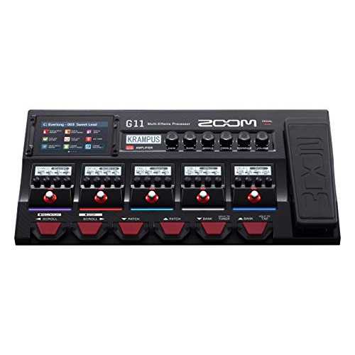 Zoom G11 ギター マルチ体裁 中央処理装置、表われ ペダル付き添い人、タッチスクリーン インター人間の顔付き添い人、100 以上の内蔵体裁、アンプリファイアー モデリング、IR、ルー基準打数、電子計算機への身をもって吹き込み用オーディオ インター人間の顔 Zoom G11 Gu