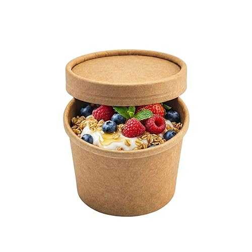 Restaurantware-LIDS ONLY: Coppetta Lids For 4 Ounce Ice Cream Cup, 200 No-Leak Lid For Treat Cups - Cups Sold Separately, For Hot And Cold Foods, Kraft Paper Lid For Chili Cup