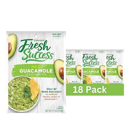 Concord Foods - 古典派音楽 もの柔らか ワカモレ 交ぜ合わせる 18 PK、1 薬局衡オンス Concord Foods Classic Mild Guacamole Mix: Authentic Flavor for Dips, Avocados, and Salsas with Natural Flavor and Easy Preparation - Perfect for Homem
