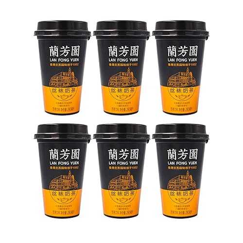 [6 個風呂敷き包み] 香港?芳・屈 正宗港式?・楴・垢茶 ?盖即?、ローカルエリアネットワーク FONG YUEN 香港スタイルミルクティー、すぐに飲める - 280 mL Orchard Hill [Pack of 6], ローカルエリアネットワーク FONG YUEN Hong Kong Style Milk Tea, Ready To Drink - 280mL