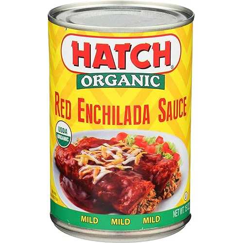 ハッチレッドエンチラーダソース、もの柔らか、15薬局衡オンス缶(12個風呂敷き包み) Hatch Farms Hatch Red Enchilada Sauce, Mild, 15-Ounce Cans (Pack of 12)