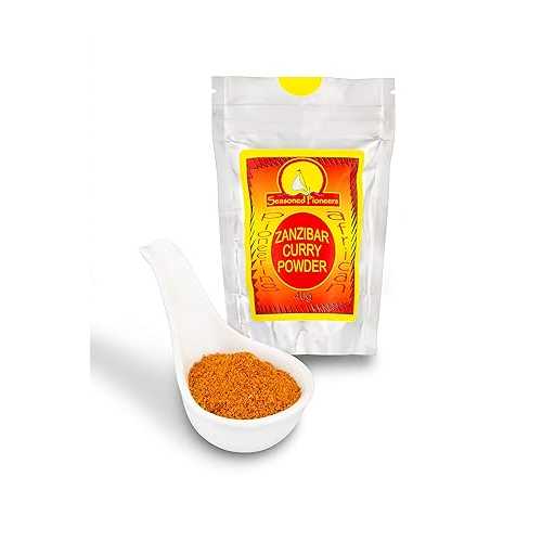 味付け開拓者 ザンジバル カレー黒色火薬 アフリカン スパイス 雑ぜ合わせる 40g 再密封能力のある合切袋 Seasoned Pioneers Zanzibar Curry Powder African Spice Blend 40g Resealable Pouch