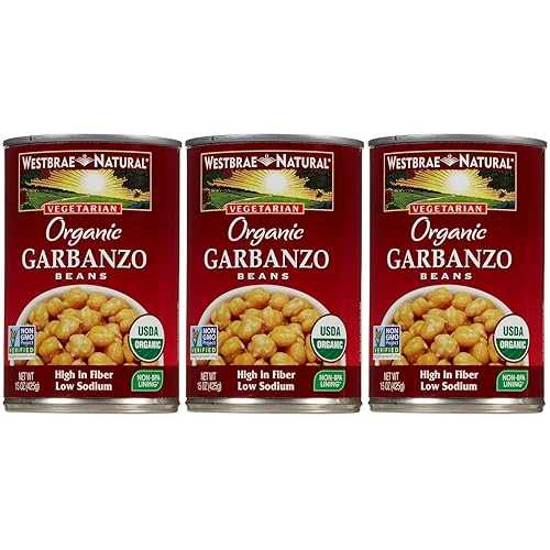 Westbrae オーガニックひよこ豆 - 15 薬局衡オンス - 3 容器に並べる Westbrae Natural Westbrae Organic Garbanzo Beans-15 Oz-3 Pack