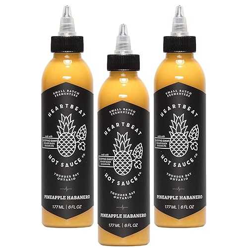HEARTBEAT HOT SAUCE CO. Heartbeat Hot Sauce Pineapple - 3 Pack