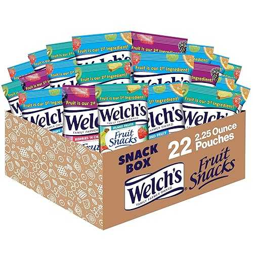 Welch\u0027s Fruit Snacks, Variety Pack with Mixed Fruit, Island Fruits \u0026 Berries \u0027n Cherries, Gluten Free, 2.25 薬局衡オンス Bags (Pack of 22)