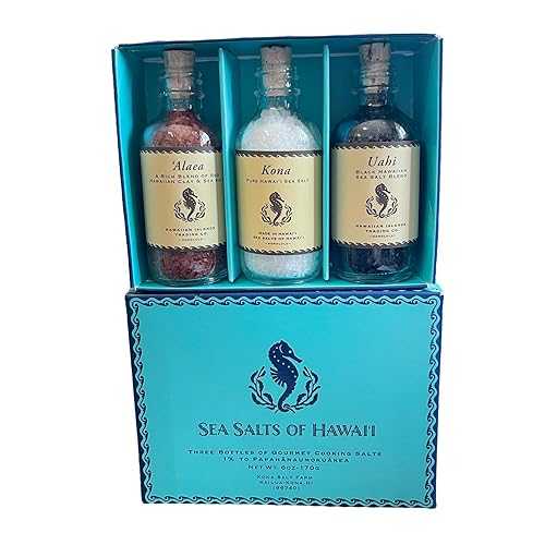 Sea Salts of Hawaii Sea Salt Sampler Box - 3 Count 2薬局衡オンス. Each of Alaea, Uahi \u0026 Kona - Made インチ Hawaii -