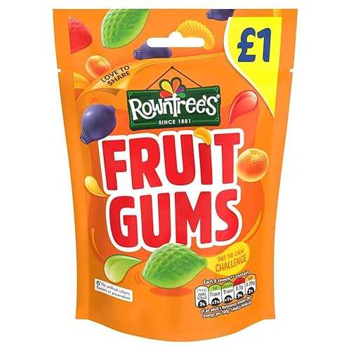ラウンツリーズ フルーツチュインガム 120g (10個入) Rowntree\u0027s Fruit Gums 120g (Pack of 10)