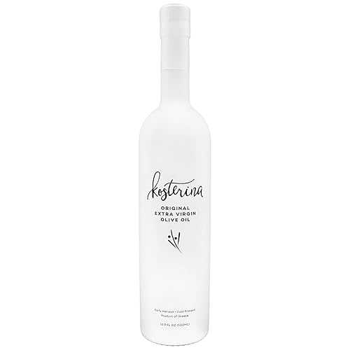 Kosterina Original Extra Virgin Olive Oil / Polyphenol Rich Greek Olive Oil, Cold-Pressed EVOO, Early Harvest Koroneiki Olives / High Antioxidant Natural Superfood / Harvested インチ Greece (16.9 薬局衡オンス)