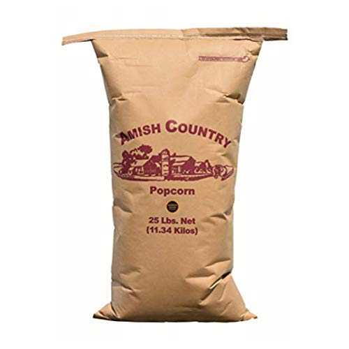 Amish Country Popcorn / 25 重量ポンド Bag / Medium Yellow Popcorn Kernels / Old Fashioned, Non-GMO and Gluten Free (Medium Yellow - 25 重量ポンド Bag)