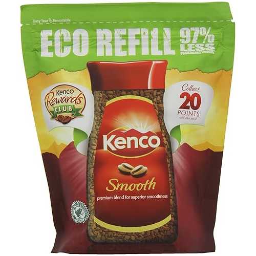 ケンコー ベリースムース 詰替用珈琲 150g(4本入) Kenco Really Smooth Refill Coffee 150 g (Pack of 4)