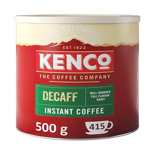 ケンコー 目明かしフェ すくみ上がる素っ気ない インスタント珈琲 500G (2缶) Kenco Decaff Freeze Dried Instant Coffee 500G (2 Tins)