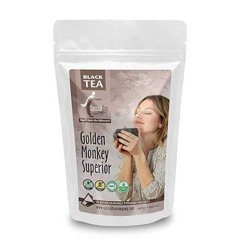 Special Tea Golden Monkey Superior Black Tea Pyramid 15 Sachets