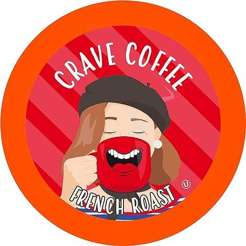 Crave Beverages フレンチ まっ黒い焙じる 珈琲 ポッド キューリグ K 優勝杯 ブルワー用 100 個 Crave Beverages French Dark Roast Coffee Pods for Keurig K Cup Brewers, 100 Count