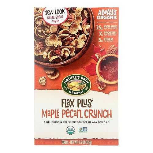 Nature\u0027s Path Organic Flax Plus Cereal, Maple Pecan Crunch, 11.5 薬局衡オンス (325 g)