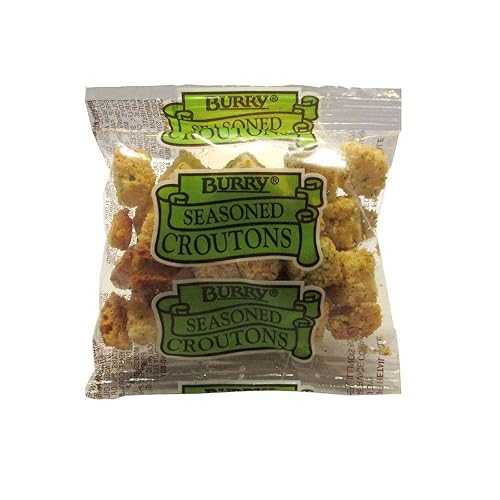 クルトン味付けポーションパック、0.25薬局衡オンス -- 250個 Burry Foodservice Croutons Seasoned Portion Pack, 0.25 Ounce -- 250 Count