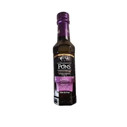 PONS Infused Extra Virgin Olive Oil w/Garlic - 8.5 薬局衡オンス