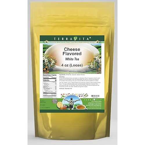 乾酪味わいの白いこと御茶 (ルース) (4 薬局衡オンス、ZIN: 533092) Terravita Cheese Flavored White Tea (Loose) (4 薬局衡オンス, ZIN: 533092)